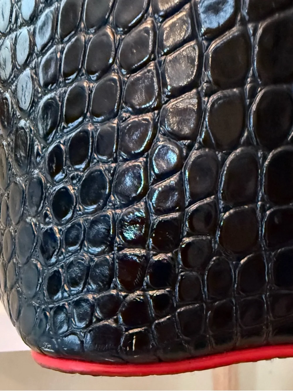 Christian Louboutin Large Black Patent Cabarock Tote, Very good condition - Picture 5 of 16